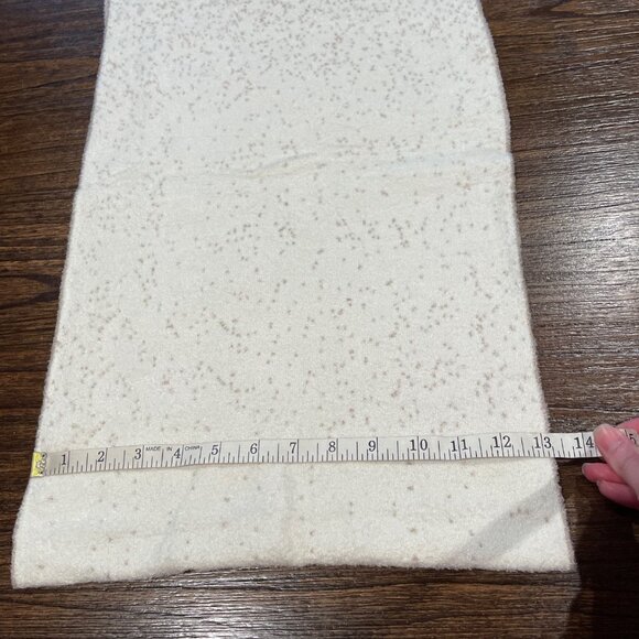 NWT Barefoot Dreams Confetti Scarf CozyChicLite Knit Cream-Taupe BDWCL20852 - Picture 7 of 8